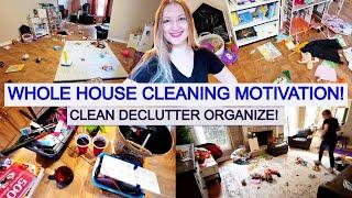 CLEANING MOTIVATION VIDEO // WHOLE HOUSE CLEAN WITH ME // PART 1