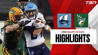 CFL WEEK 21: Toronto Argonauts vs. Edmonton Elks FULL HIGHLIGHTS