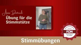 Stimmübung für die Stütze   Anna Dieterich   Stimmtrainerausbildung 2023