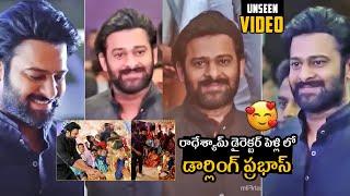 Darling Prabhas Visuals From Radha Krishna Wedding | Unseen Video | Mana TeluguCult