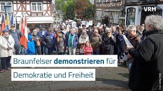 Demonstration für Freiheit und Demokratie in Braunfels