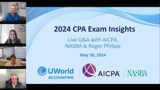 2024 CPA Exam Insights: Live Q&A with AICPA, NASBA & Roger Philipp