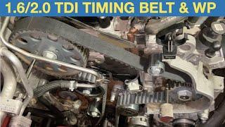 2.0 TDI Timing belt & water pump replacement - MK7 VW Golf CRBC