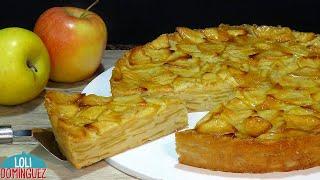 TARTA DE MANZANA A CAPAS, RECETA FÁCIL Y DELICIOSA. Loli Domínguez - Recetas paso a paso, tutorial.