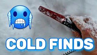 Cold Winter Finds in the snow & ice • Treasure Hunt / Pinpointer Metal Detecting