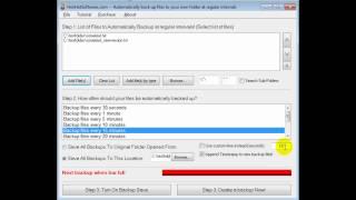 How to Backup Multiple Files To A Specific Directory