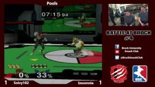 B@B4 - Snivy102 (Fox) Vs. Insomnia (C.Falcon) - Pools