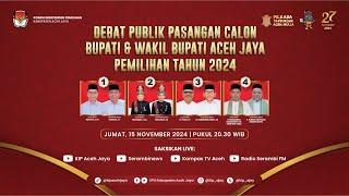  Debat Publik Paslon Bupati dan Wakil Bupati Aceh Jaya Pemilihan Tahun 2024