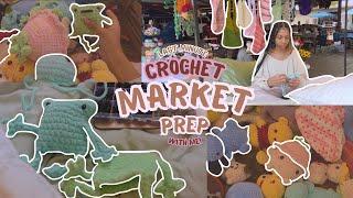 last minute crochet market prep with me!