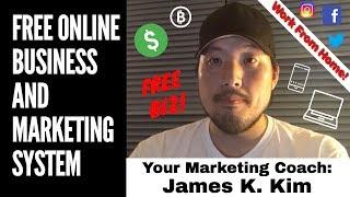 James K  Kim Marketing Landing Page Welcome Message