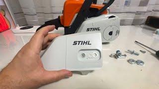 Как перейти с системы STIHL ms180 С-BE на простое натяжения цепи и сколько это стоит 