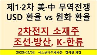 1차 2차 미중 무역전쟁과 달러 환율 vs 원화 환율