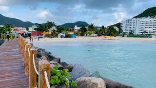 KIM SHA BEACH | A Cloudy Day in St. Maarten | Hurricane Season | CaracolaBella