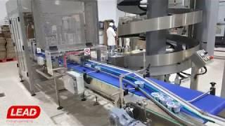 Lead technology PK-01 robotic system for Yogurt cups in tray