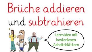 Brüche addieren und subtrahieren - ungleiche Nenner | Erklärung