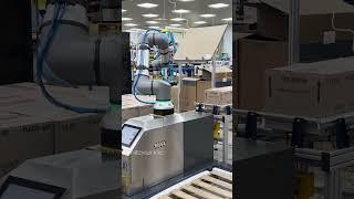 Dual Mode: automatically switch pallets without slowing #cobot #palletizer #machine