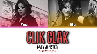 BABYMONSTER - Click Clak (Sing with me) Karaoke•