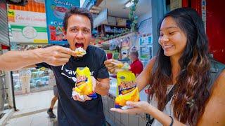 First Time in Costa Rica!!  COSTA RICAN STREET FOOD Tour in San Jose!!