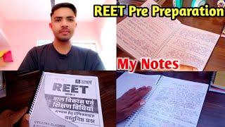 Reet pre preparation||Online study for reet pre||My handwritten notes for reet pre