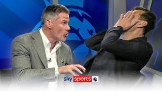 Carragher and Neville ARGUE over Man City's formation 