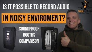 Recording in NOISY enviroment? SOUNDPROOFING TEST OF OUR BOOTHS - VocalBoothToGo