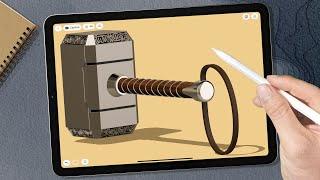 Modeling Thor's Hammer  | Mjöllnir | Shapr3D