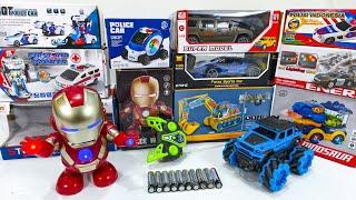 Unboxing Rc Sport Car, Rc Stunt Drift Car, Police Car SUV, Mechanical Gear excavator