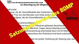 Satzungsänderung des BDMP