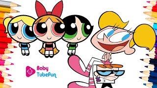 Coloring Powerpuff Girls Rowdyruff Boys Brick Boomer Butch Blossom Bubbles Dee Dee Dexter