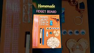 Making a DIY FIDGET BOARD!  *highly satisfying ASMR* #shorts #craft #diy