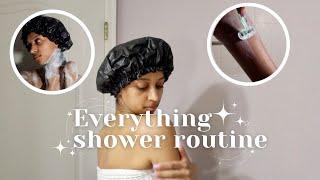 EVERYTHING shower routine ︎ | Shave, exfoliate, feet care, moisturize etc. |