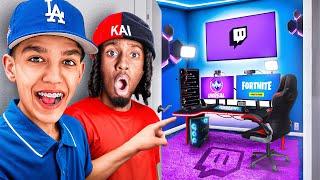 I Built Kai Cenat's ENTIRE Streaming Setup! (Fortnite)