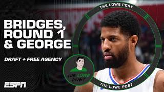 Impact of Mikal Bridges trade + NBA Draft Round 1 surprises + Paul George latest  | The Lowe Post