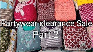 Part 2 Partywear clearance Sale Collection #partywear #anarkali #clearancesale #trends #bridal