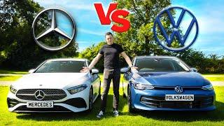 Mercedes A-Class vs VW Golf 2024 COMPARISON! | Which is BEST?