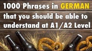 1000 German Phrases for Beginner A1 / A2 - with English Translation