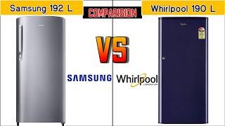 Samsung 192 L vs Whirlpool 190 L Refrigerator Under 12000 Single Door