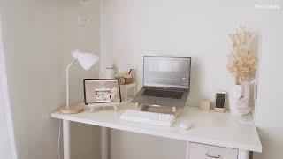 Minimal Desk Set Up + Shopee Haul | RK837 Review