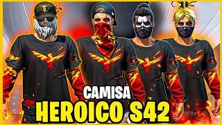 NUEVA  CAMISA HEROICO T42 MEJORES COMBINACIONES DE ROPA INSANAS EN FREE FIRE 2024