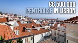 €6.5 Million Luxury Penthouse in Lisbon | International Property Tour