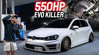 This Is Why You Need A Big Turbo VW Golf R: 550HP Hot Hatch