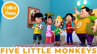 Five Little Monkeys | English Rhyme | Taarak Mehta Ka Ooltah Chashmah Rhymes & Kid Songs