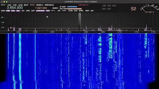 Batumi TRX-DUO 80m reception on 40m antenna, most epic band