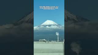 Clear #MtFuji view from #Shinkansen #BulletTrain in #japan #travel #jrpass #japanrailway #train