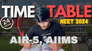 Toppers 24hr Study Schedule for NEET| AIIMS DELHI Students #neet #neet2024