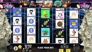  Clout Bucks Crypto Casino - Slot Machine Gameplay