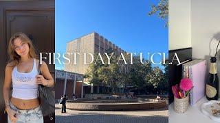 FIRST DAY AT UCLA | college routine, aphi rush & classes