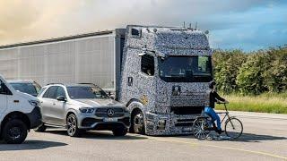 Daimler Truck is intensively testing its new and evolved safety assistance systems