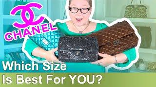 Which Size CHANEL FLAP BAG is Right for You? || Chanel Flap Bag Size Comparison || Autumn Beckman