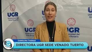 Colación de grado en la Universidad del Gran Rosario. Carolina Tassile Directora sede Venado Tuerto